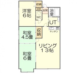 ポプラ2号棟の物件間取画像